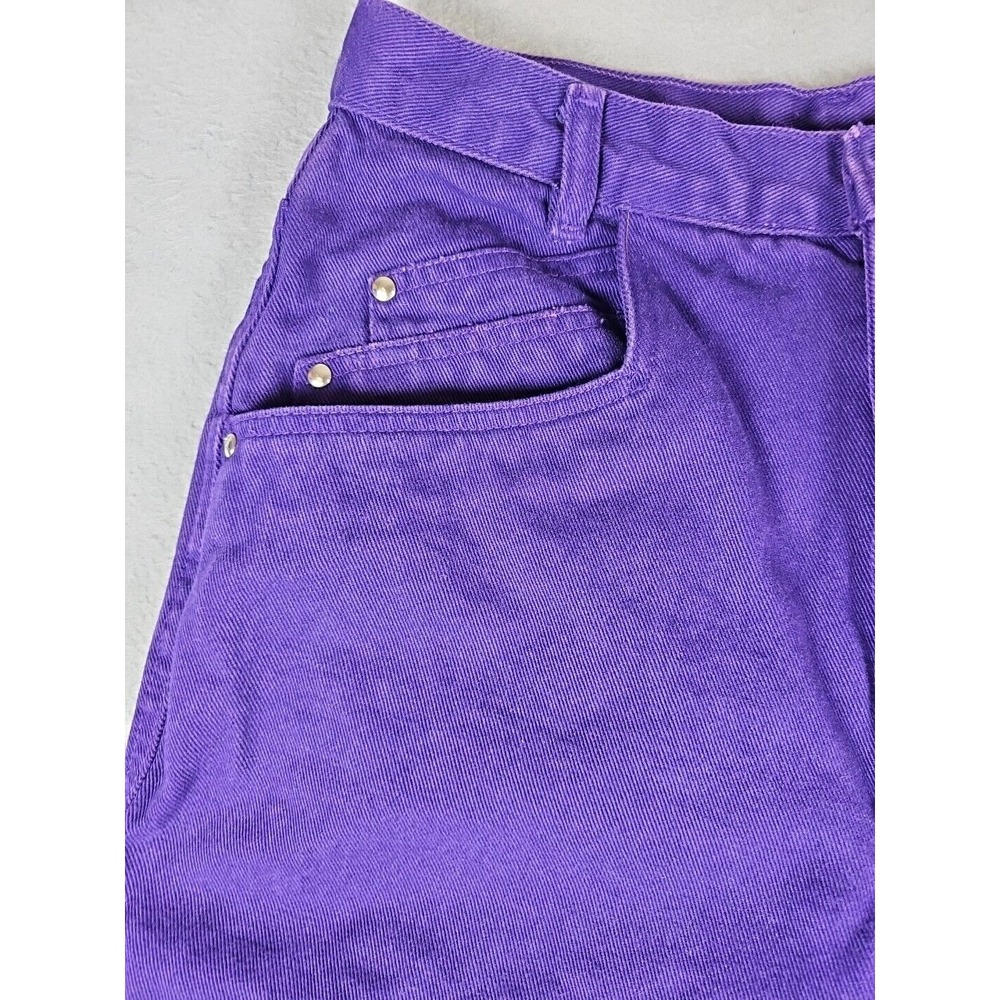 Roper Women's 13/14 28x29 Western Bareback Jeans Purple High Rise Mom Cowgirl - Picture 4 of 15